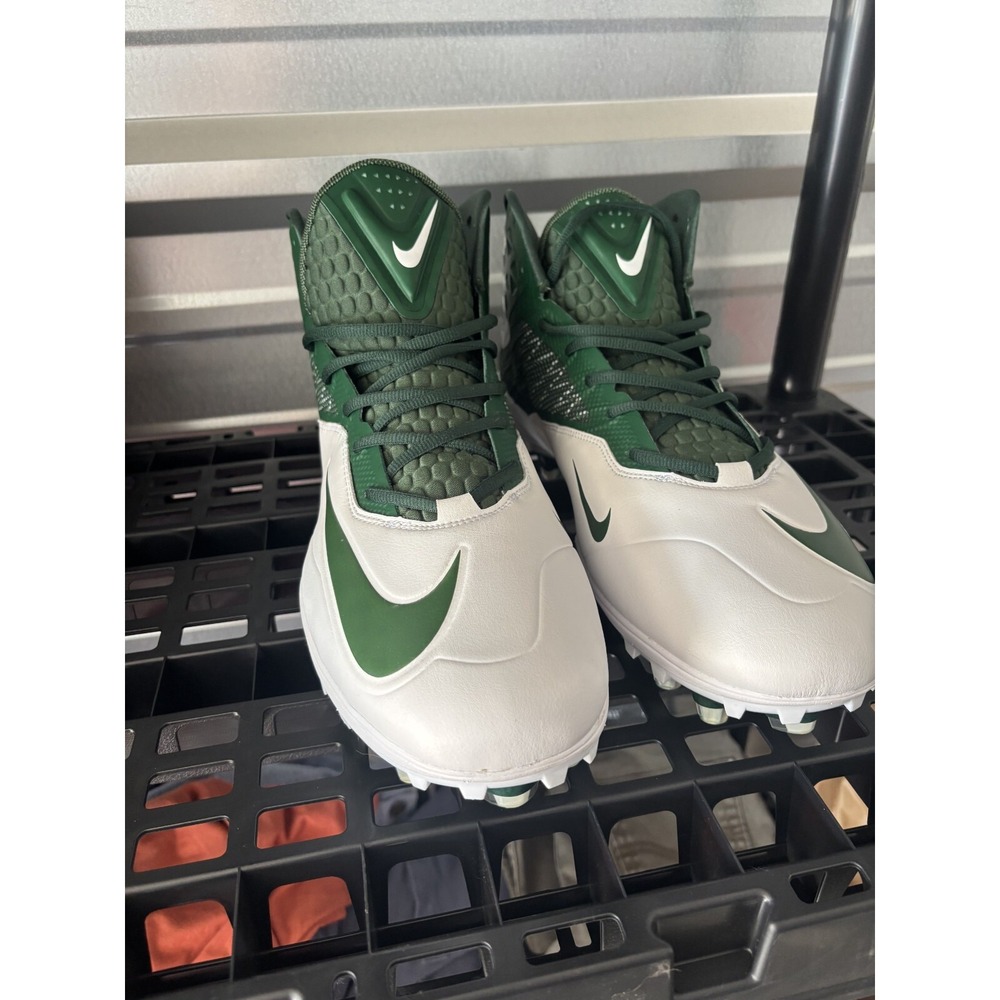 Nike Vapor Carbon Fly 2 TD Cleats Size 17 Green White Football Zoom Rare‎ NWOB